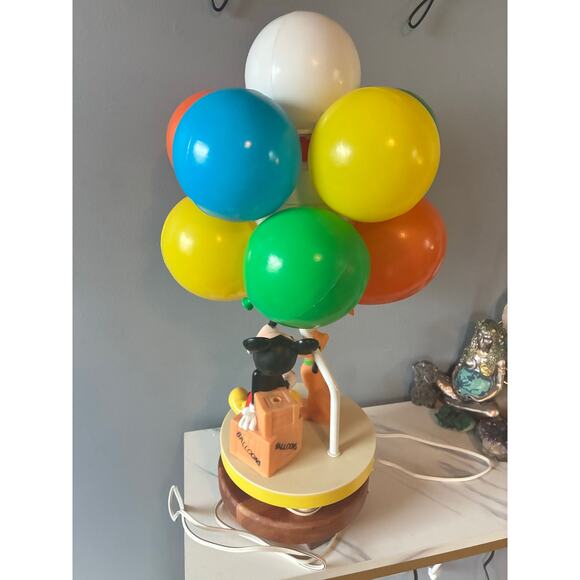 Vintage Disney Mickey Mouse Pluto Balloon Lamp Working Complete Balloon Cluster - Picture 12 of 16